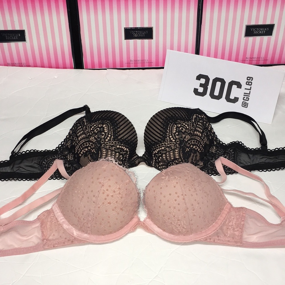 NWT Bundle Victoria Secret pushup Bra 30C
